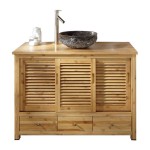 meuble haut salle de bain bambou