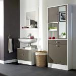 meuble haut salle de bain taupe