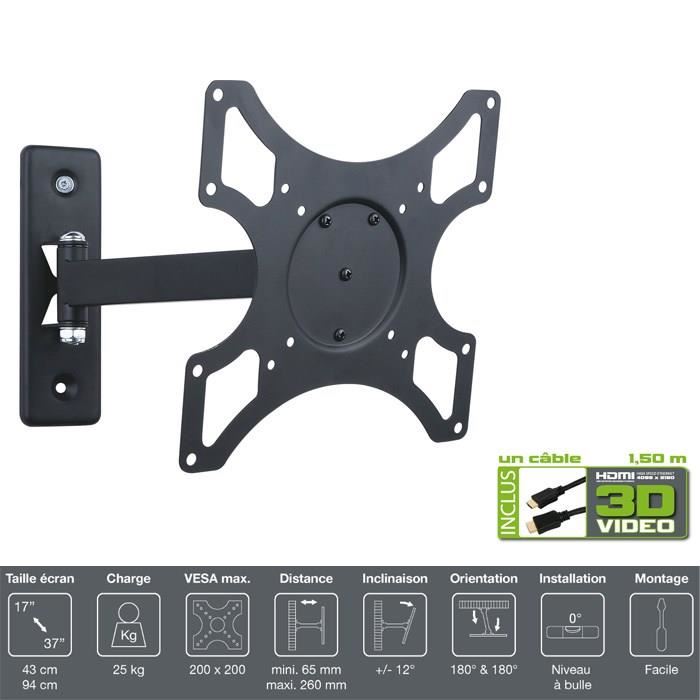 support mural tv hyper u