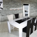 table a manger noir et blanc