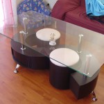 table basse avec pouf