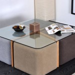 table basse avec pouf