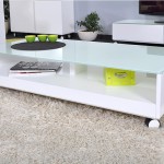 table basse blanc laque