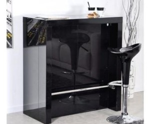 table de bar design laque st honore noir