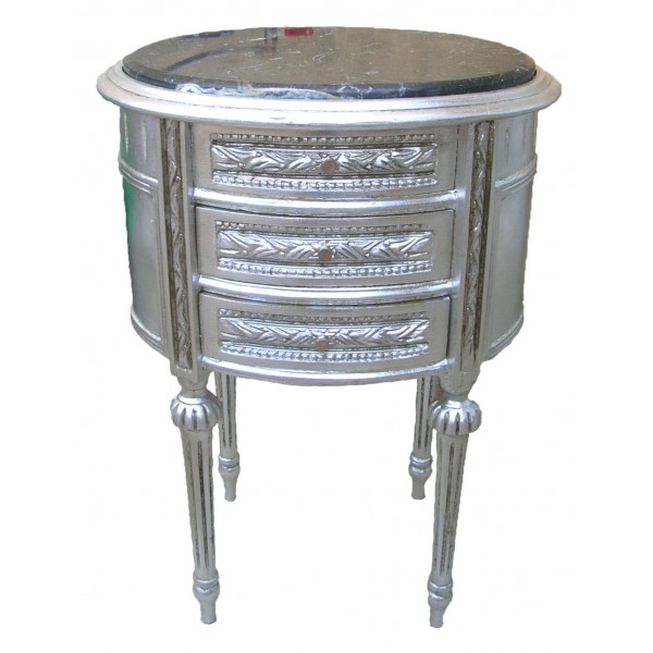 table de chevet ovale