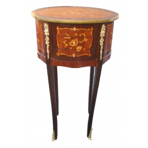 table de chevet ovale