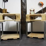 table de chevet palette