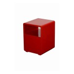 table de chevet rouge