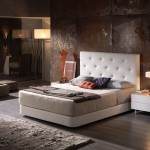 tete de lit cuir blanc