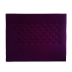 tete de lit velours violet