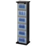 tour de rangement cd noir