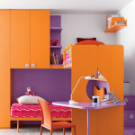 armoire chambre orange