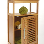 armoire salle de bain bambou