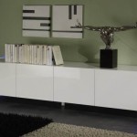 buffet bas laque blanc design