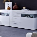 buffet bas laque blanc design