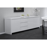 buffet bas laque blanc design