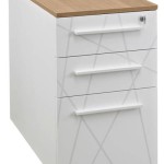 caisson de bureau blanc