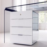 caisson de bureau blanc