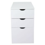 caisson de bureau blanc