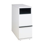 caisson de bureau blanc