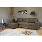 canape d'angle taupe