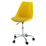 chaise de bureau jaune