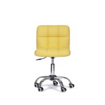 chaise de bureau jaune