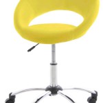chaise de bureau jaune