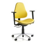 chaise de bureau jaune