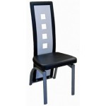 chaise salle a manger noire design