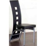 chaise salle a manger noire design