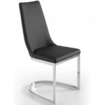 chaise salle a manger noire design