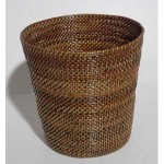 corbeille a papier en osier