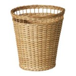 corbeille a papier en osier