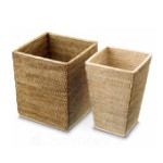 corbeille a papier en osier