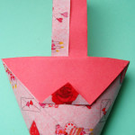 corbeille papier origami