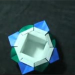 corbeille papier origami
