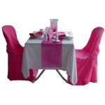 housse de chaise fuchsia