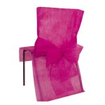 housse de chaise fuchsia pas cher