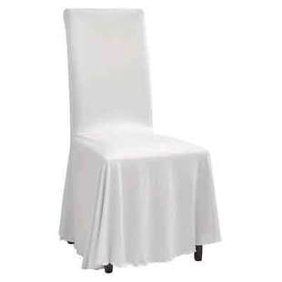 housse de chaise jetable blanc