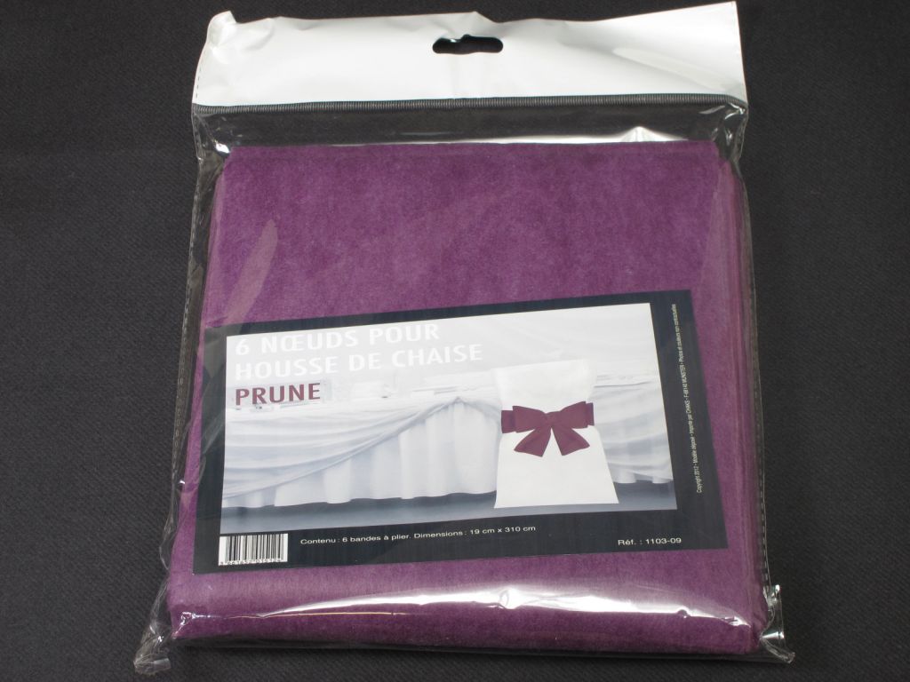 housse de chaise prune