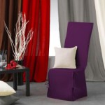 housse de chaise prune