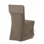 housse de chaise taupe