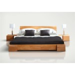 lit 2 personnes bois