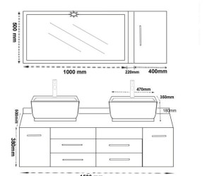 meuble salle de bain hauteur