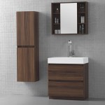 meuble salle de bain noyer