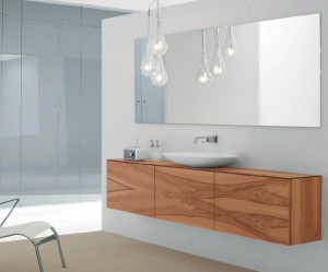 meuble salle de bain noyer