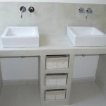 meuble vasque en beton cellulaire