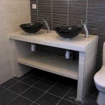 meuble vasque en beton cellulaire