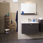 meuble vasque gris salle bain